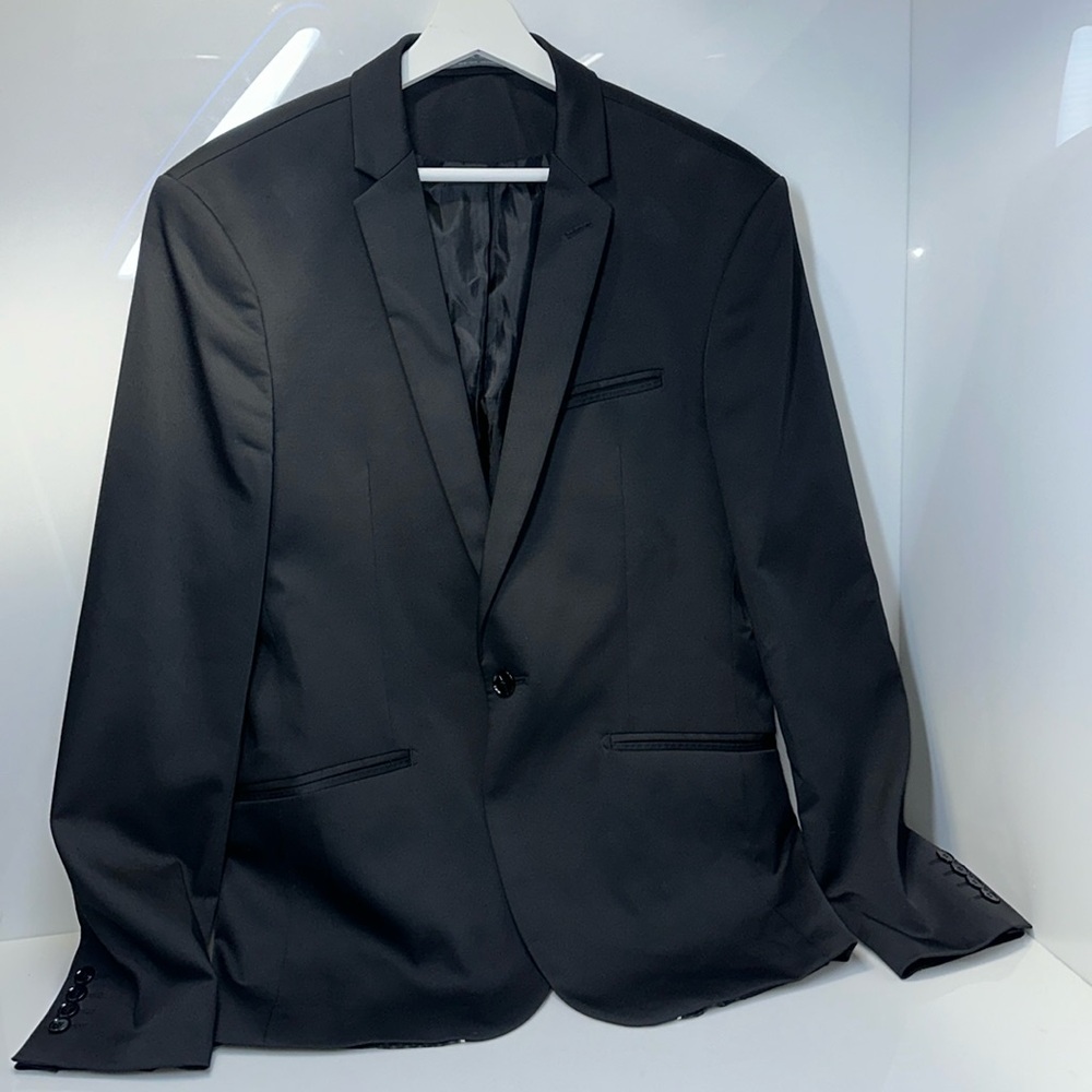 ZARA MEN’S DRESS BLACK BLAZER 42 FIT